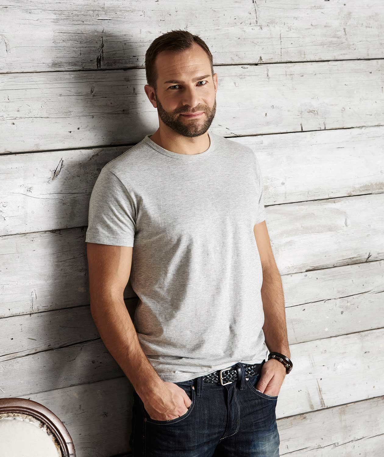 South West Delray organic T-shirt, Grey Melange