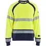 Blåkläder Multinorm Sweatshirt, Hi-Vis gelb/marine Blåkläder Multinorm Sweatshirt, Hi-Vis gelb/marine