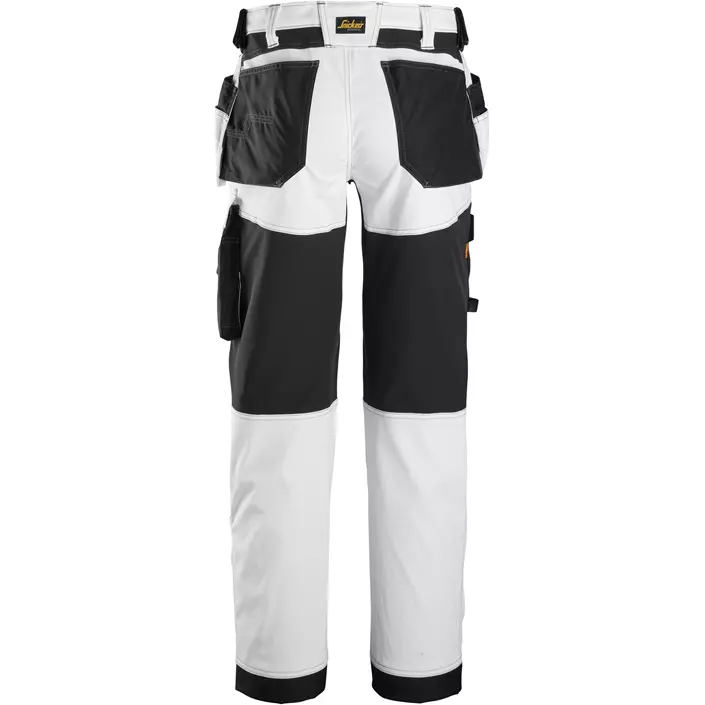 Snickers AllroundWork hantverksbyxa 6251, White/black, large image number 1