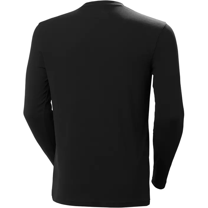 Helly Hansen Tech langermet T-skjorte, Black, large image number 2