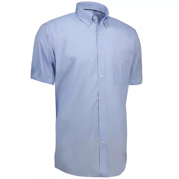 Seven Seas Oxford modern fit kortärmad skjorta, Ljusblå, large image number 2