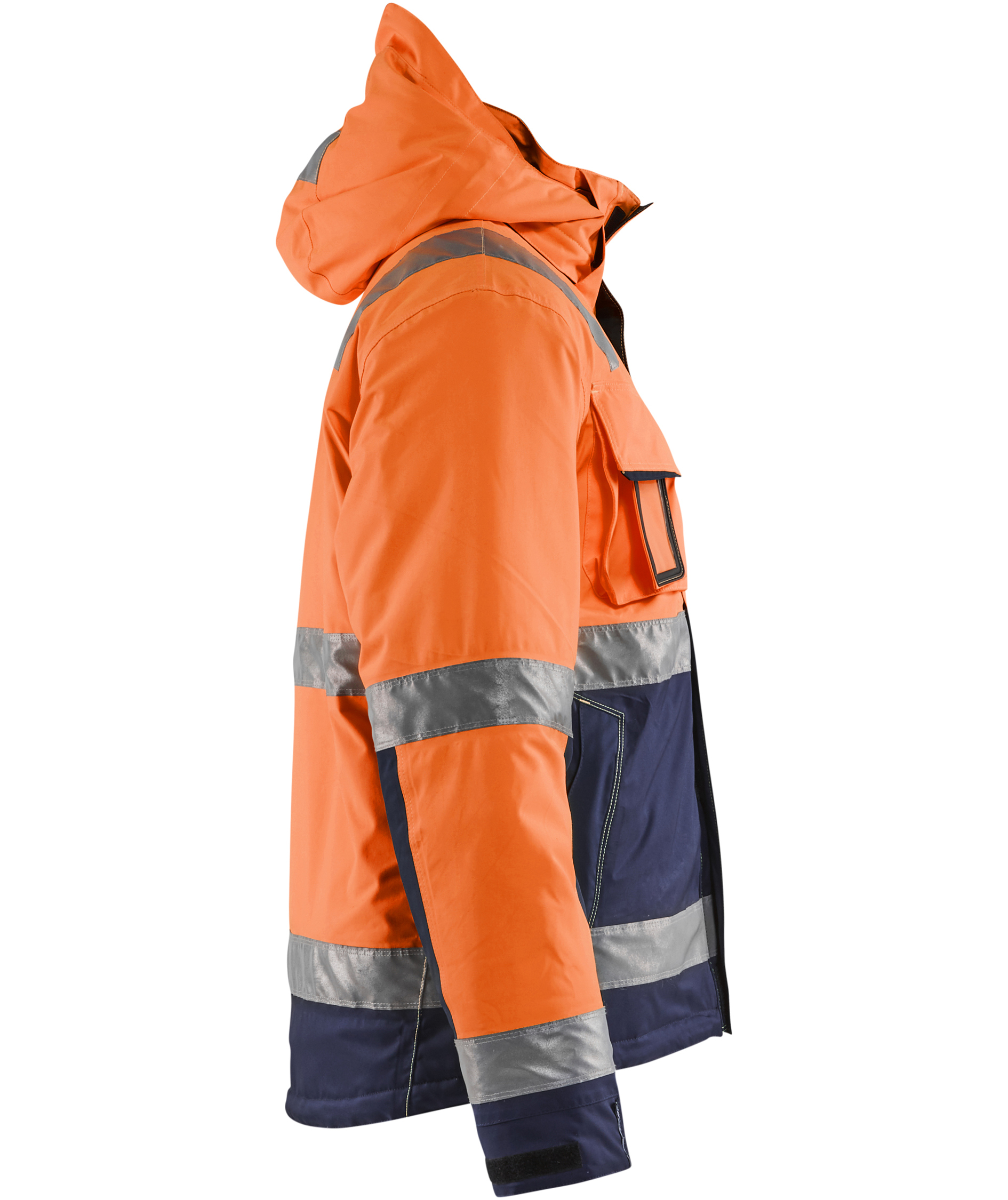 Bl&aring;kl&auml;der Vinter arbejdsjakke, Orange/Marine, Orange/Marine, large image number 2
