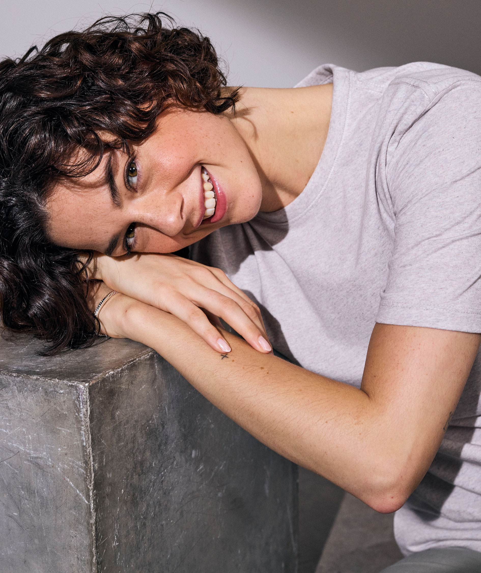 ID RE-CARE T-shirt, Ashgray melange, large image number 6