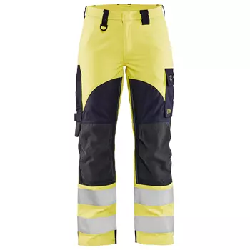 Blåkläder Multinorm arbetsbyxa dam, Varsel gul/marinblå