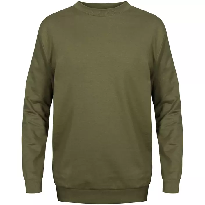 WestBorn stretch collegetröja/sweatshirt, Militärgrön, large image number 0