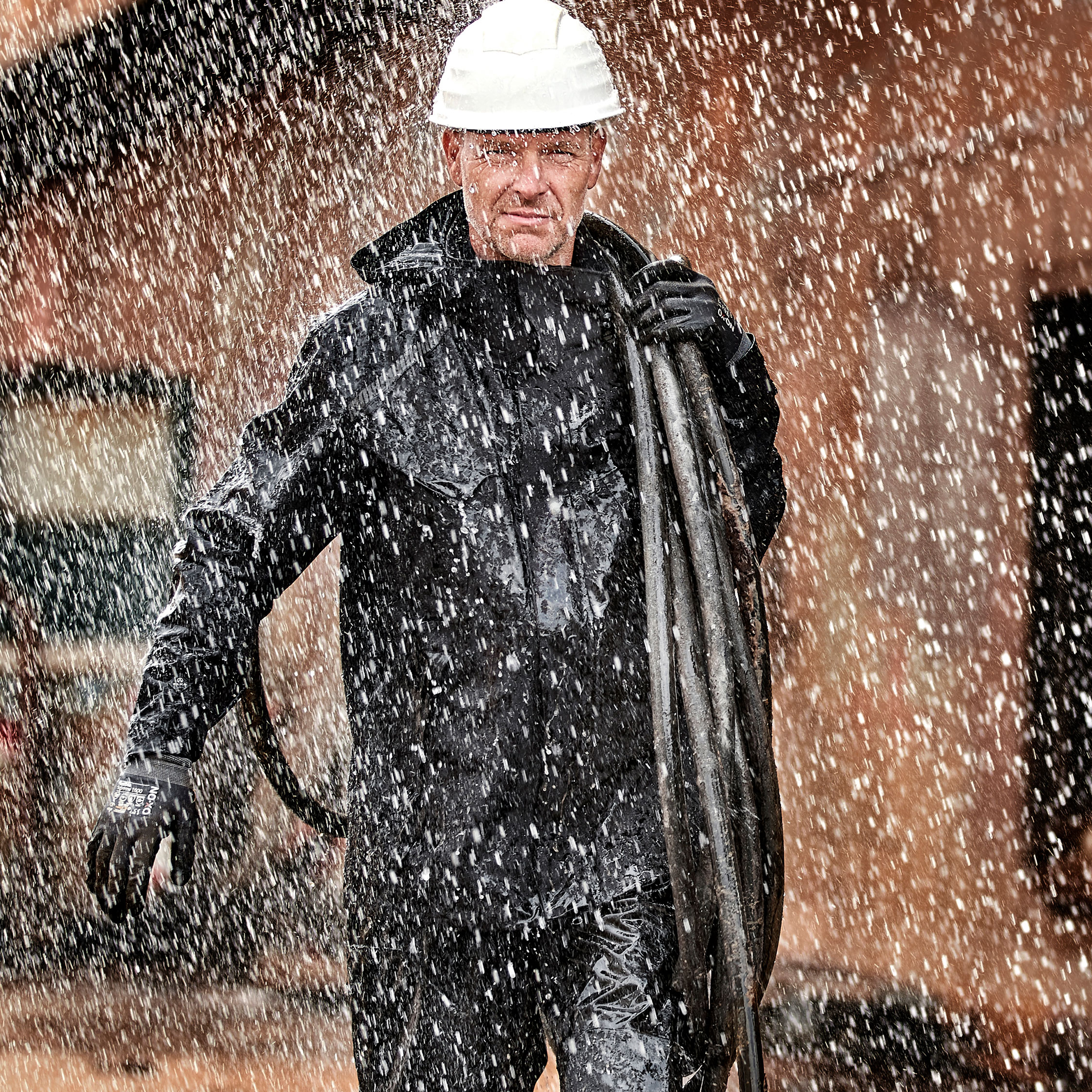 ELKA Working Xtreme shell jacket full stretch, Black, large image number 3