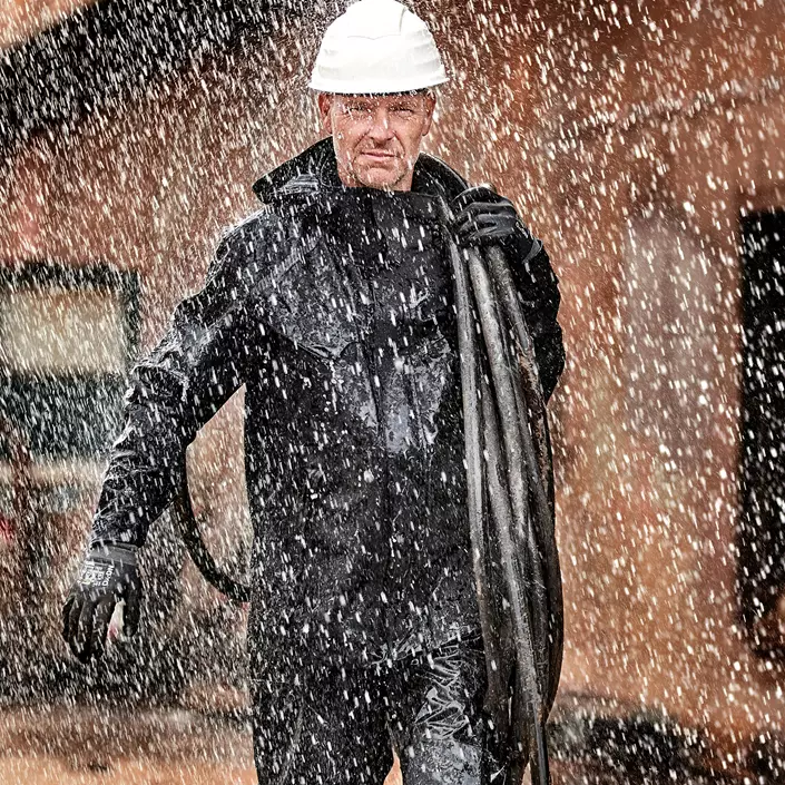 ELKA Working Xtreme skaljakke full stretch, Sort, large image number 3