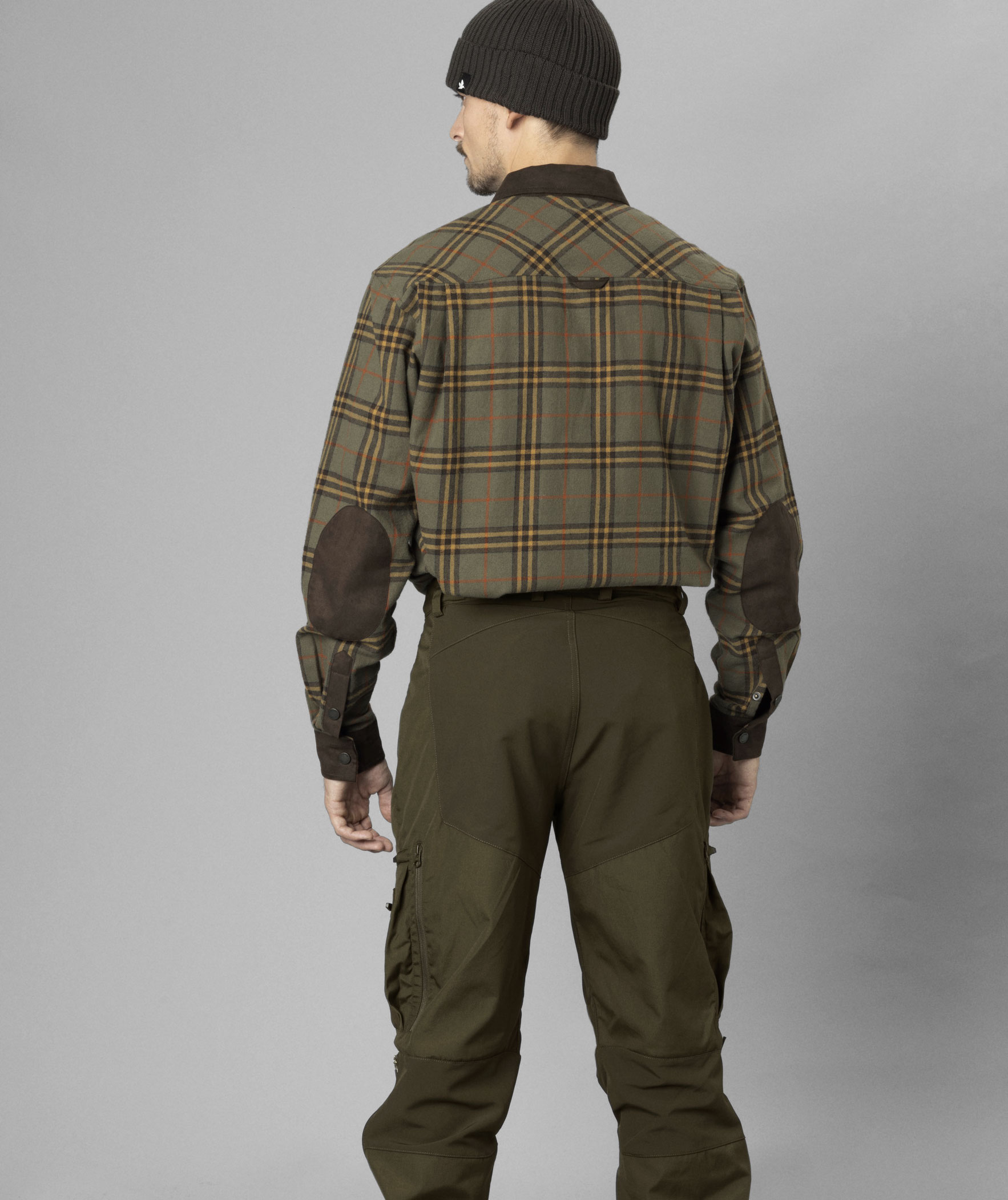 Seeland Banff skogsarbetare skjorta, Grape leaf/Terracotta check, large image number 3