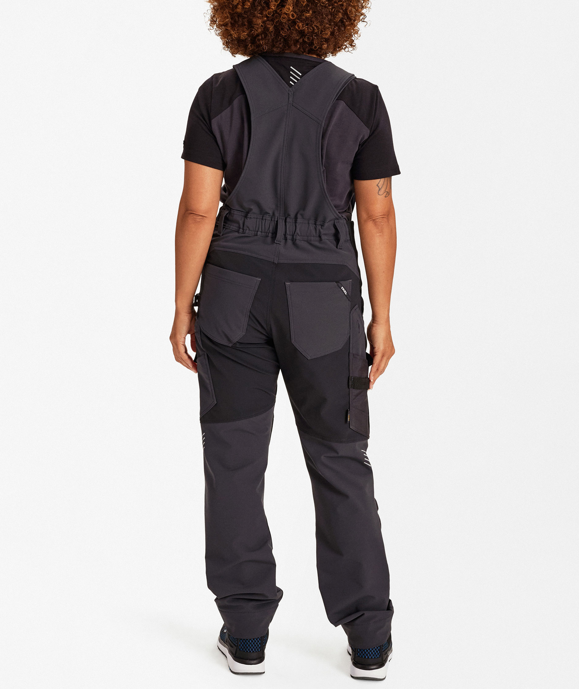 Engel Entire Damen Latzhose full stretch, Anthracite Grey/Black, large image number 3