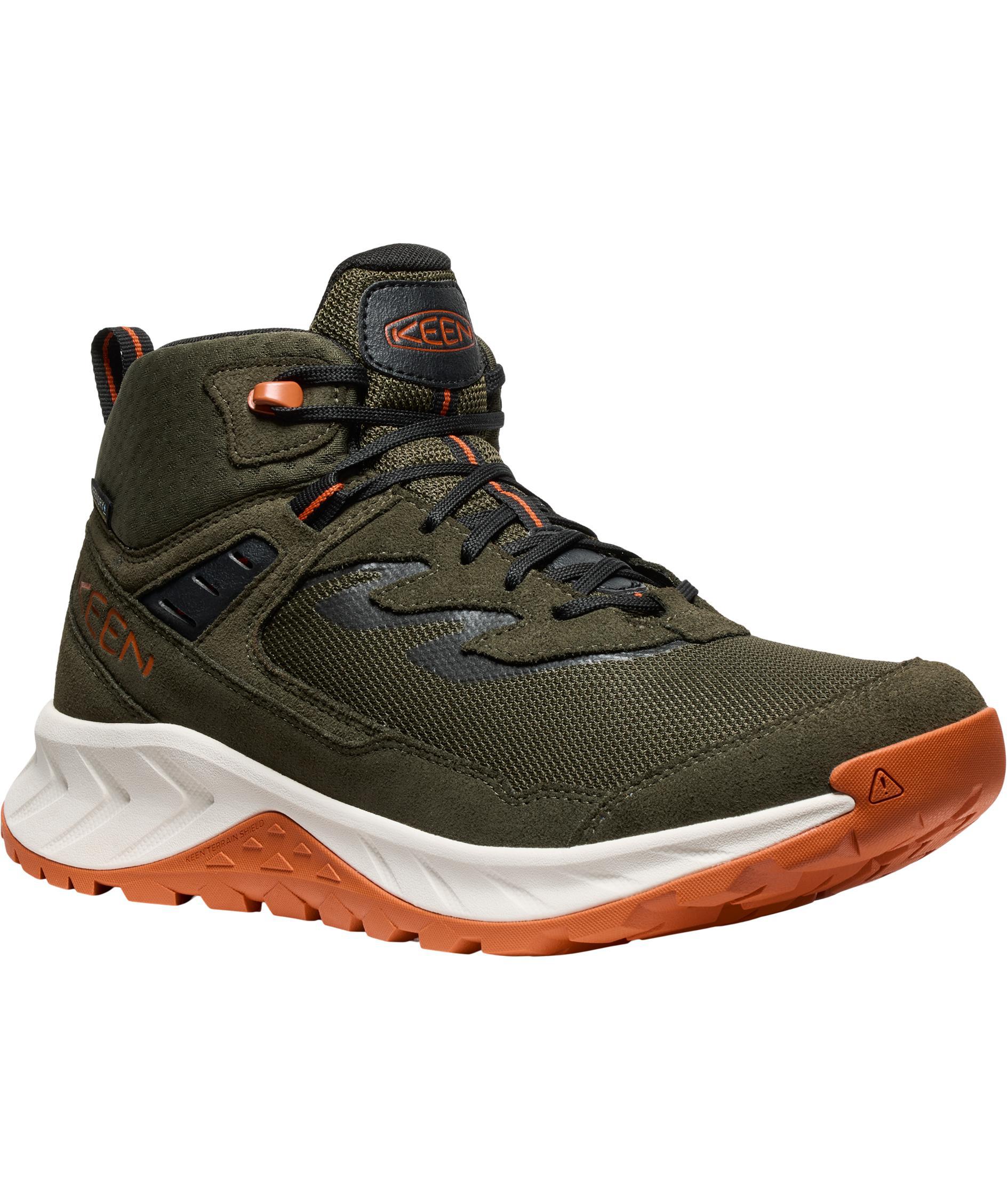 Keen Hightrail Mid WP hiking boots, Forest night/gold flame, large image number 2