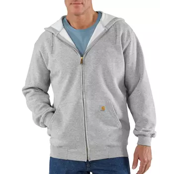 Carhartt Kapuzensweatshirt mit Reißverschluss, Grau Melange