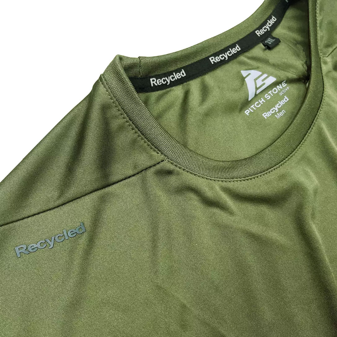 Pitch Stone Recycle T-shirt, Olive, large image number 3