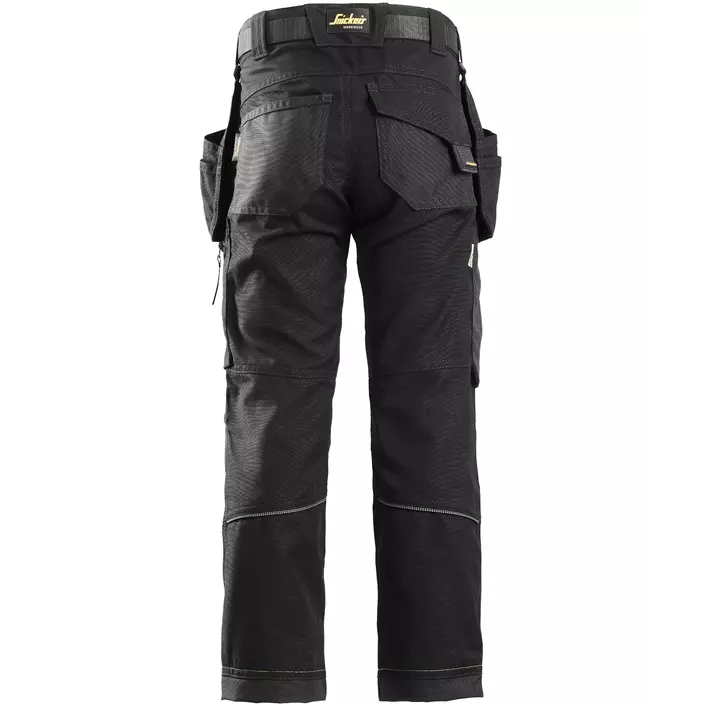 Snickers FlexiWork Junior trousers 7505, Black, large image number 1