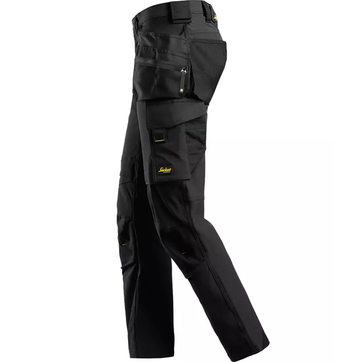 Snickers AllroundWork craftsman trousers 6271 full stretch, Black, large image number 3