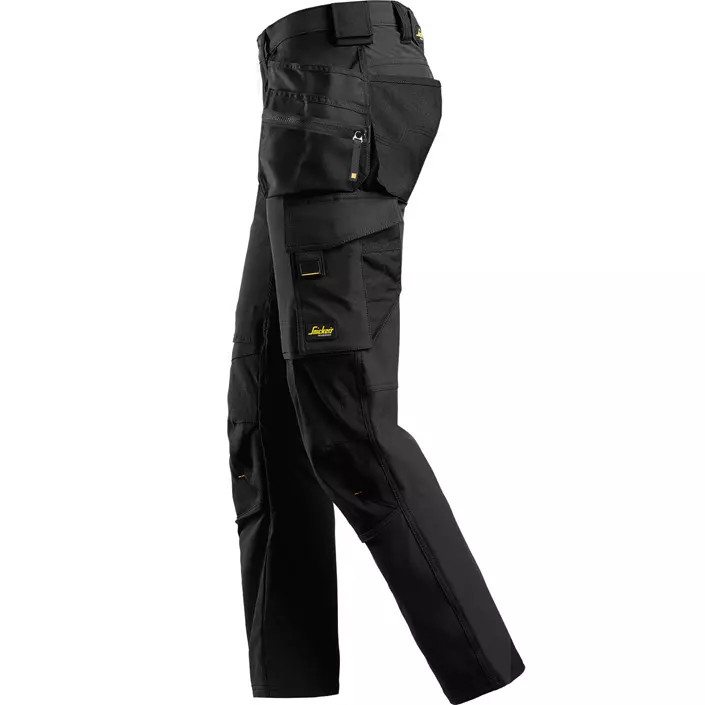 Snickers AllroundWork håndværkerbukser 6271 full stretch, Sort, large image number 3