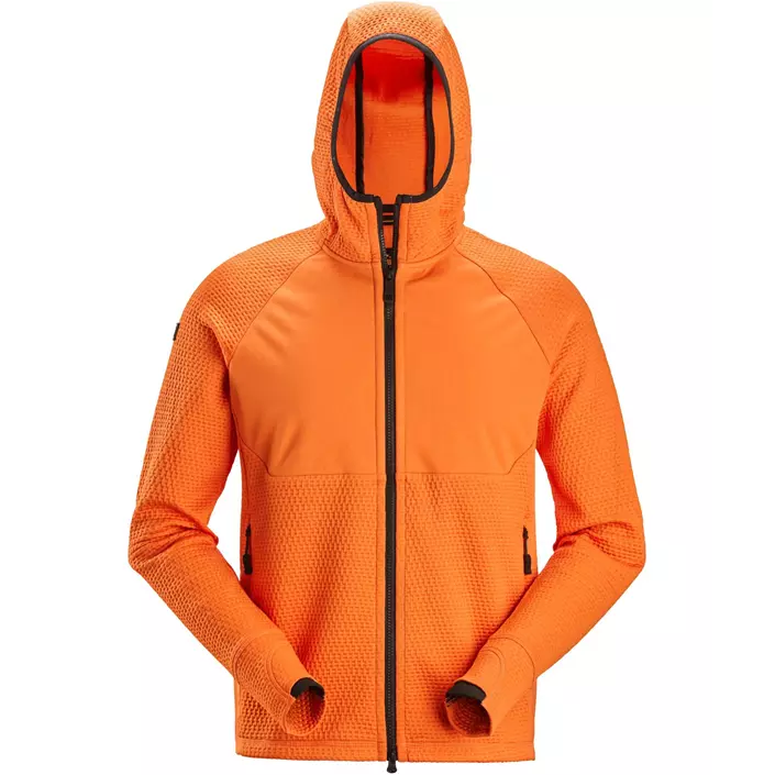 Snickers FlexiWork hoodie med dragkedja 8405, Warm Orange, large image number 0