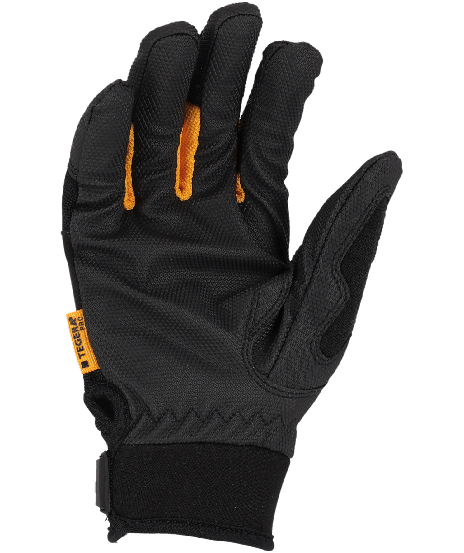 Tegera Pro 9133 winter work gloves, Black/Grey/orange, large image number 2