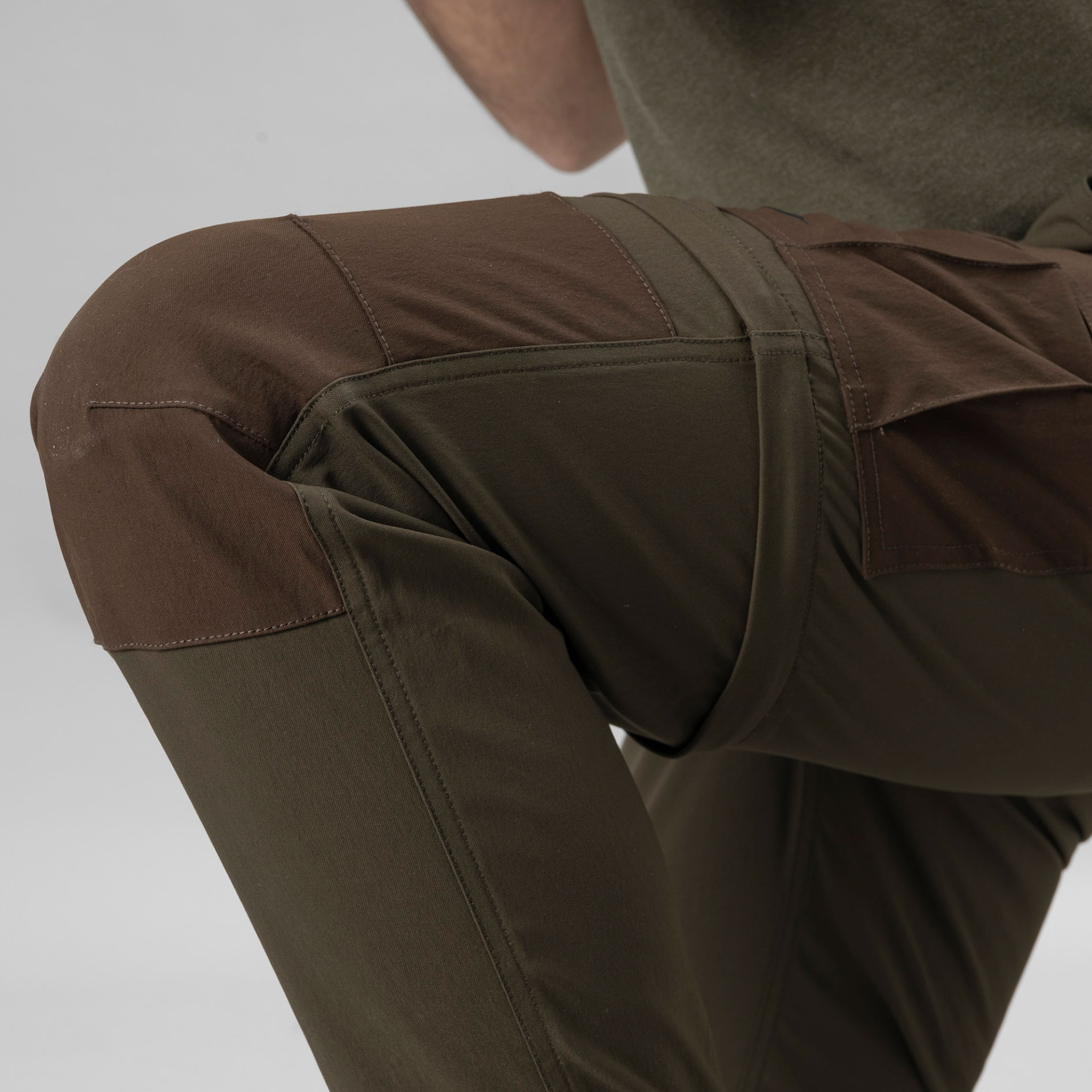 Seeland Birch Zip-off trousers, Pine Green/Demitasse Brown, large image number 5