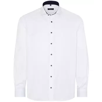 Eterna Cover Comfort fit skjorta med kontrast, White