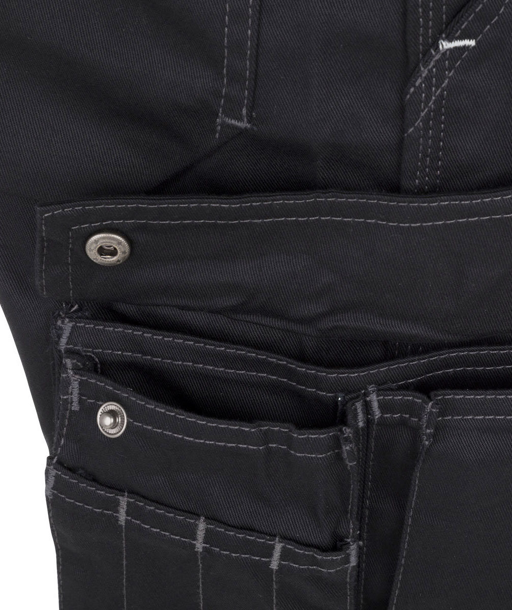 Kramp Original Light arbeidsbukse med belte, Svart, large image number 7