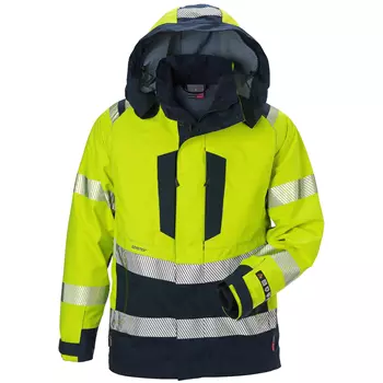 Fristads work jacket 4095, Hi-vis Yellow/Marine