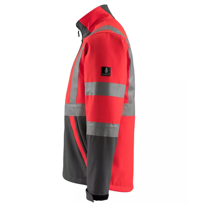 Mascot Safe Light Kiama softshell jacket, Hi-vis red/Dark anthracite, large image number 1