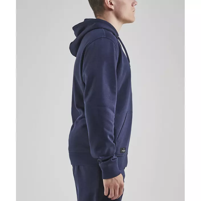 Craft Community FZ hoodie med blixtlås, Navy, large image number 3