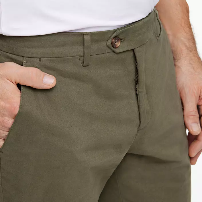Bison Superflex Modern fit chinos, Army, large image number 2