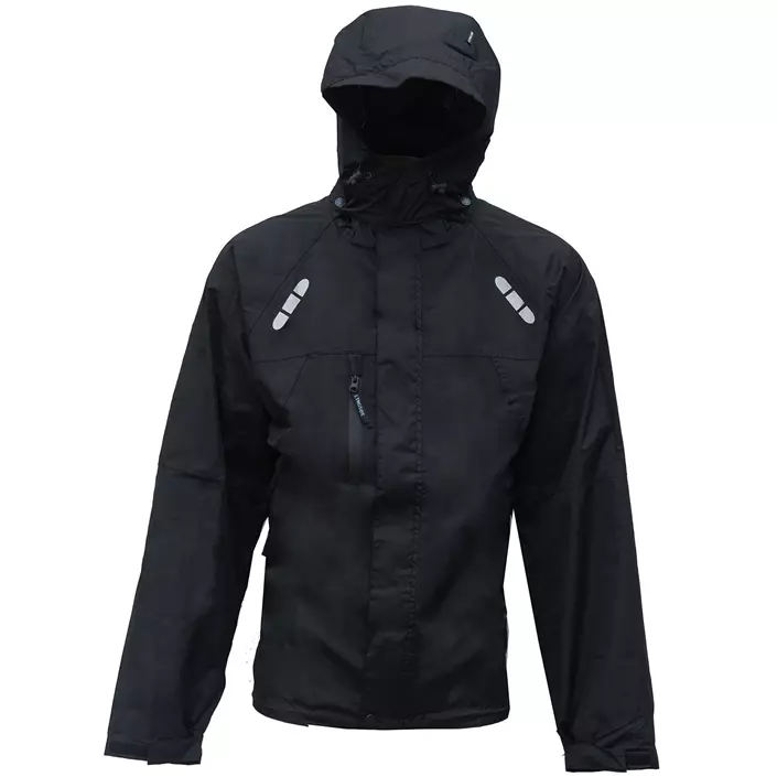 Lyngsøe rain jacket, Black, large image number 0