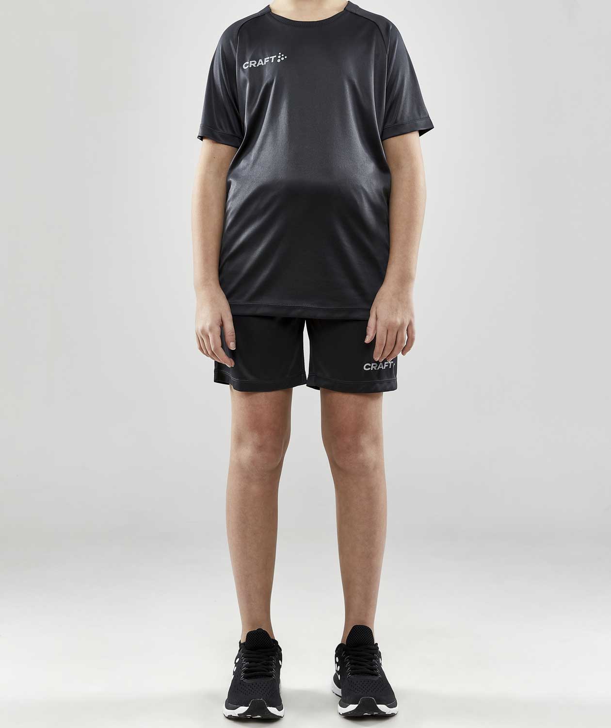 Craft Evolve Zip Pocket shorts for kids, Asphalt