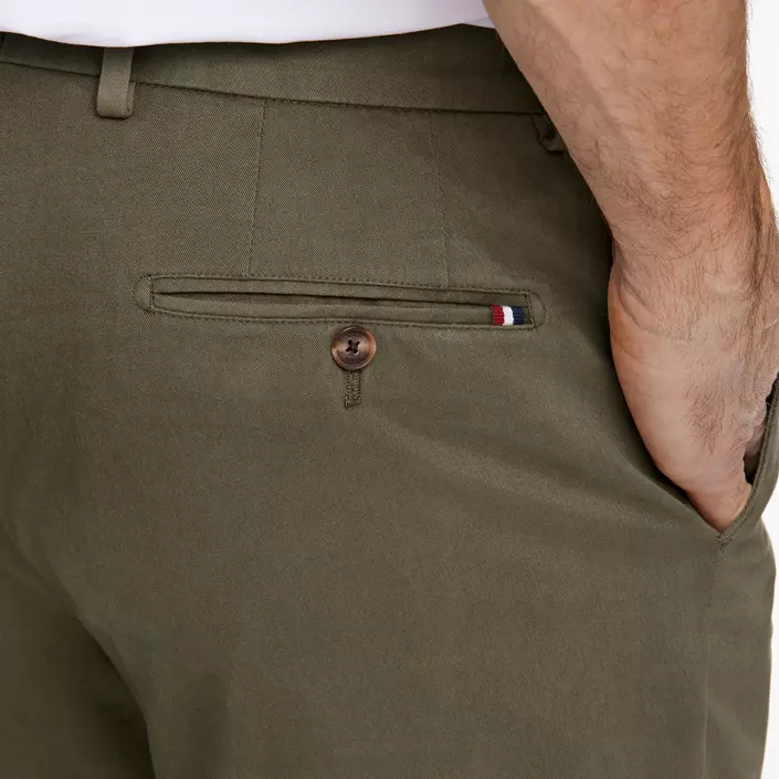 Bison Superflex Modern fit chinos, Army, large image number 3