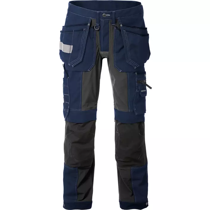 Kansas Gen Y stretch craftmens trousers, Dark Marine, large image number 0