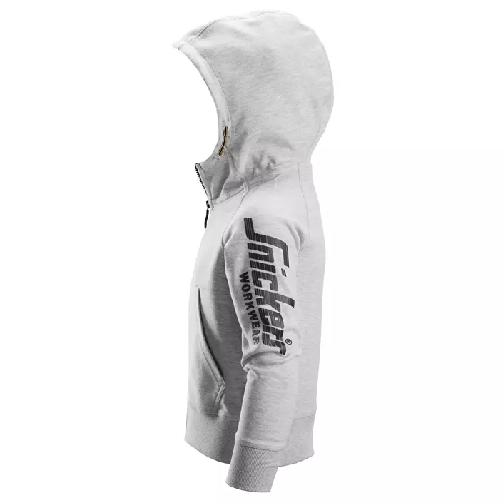 Snickers hoodie 7512  for kids, Light grey mottled, large image number 3