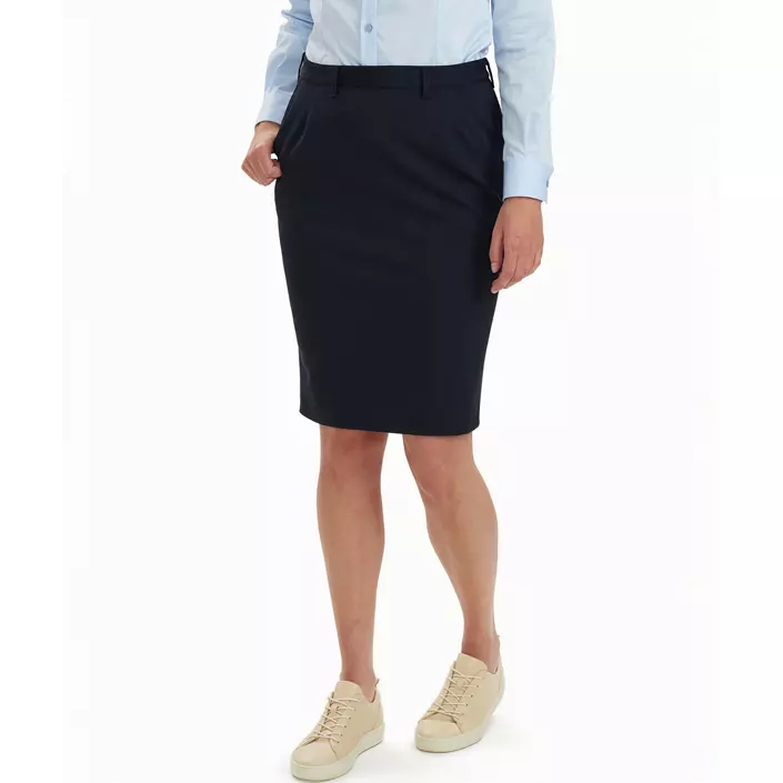 Sunwill Extreme Flex Modern fit dame nederdel, Dark navy, large image number 5