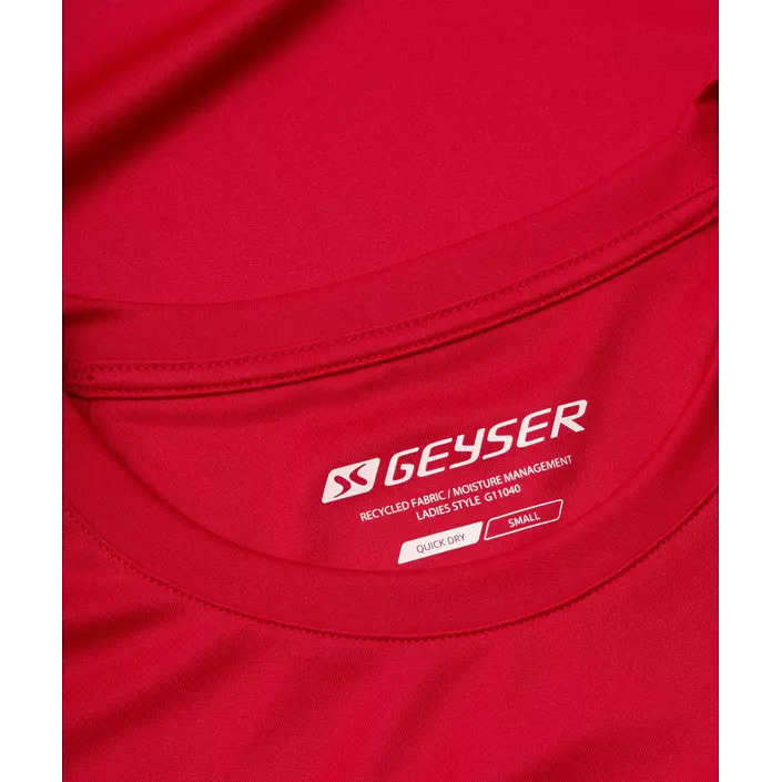 GEYSER Essential Interlock Damen T-Shirt, Rot, large image number 3