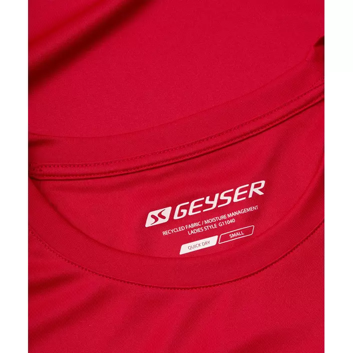 GEYSER Essential interlock dame T-skjorte, Rød, large image number 3
