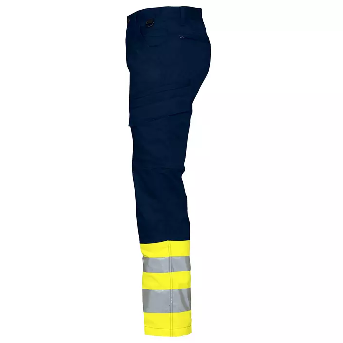 ProJob arbetsbyxa 6523, Marin/Hi-Vis gul, large image number 1