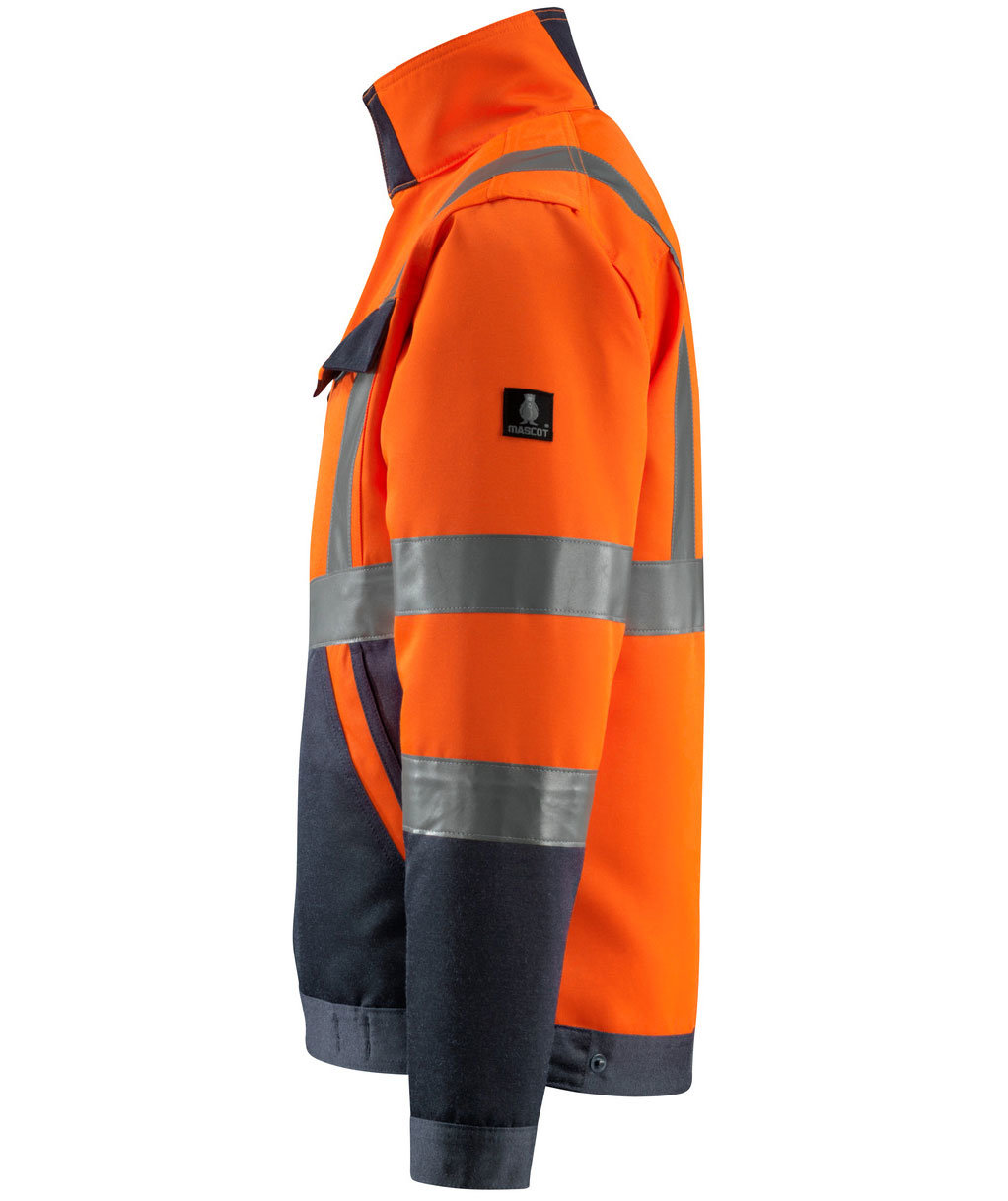 Mascot Safe Light Forster work jacket, Hi-Vis Orange/Dark Marine, large image number 1