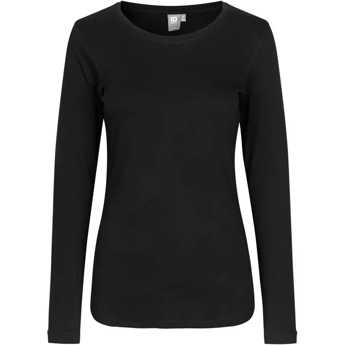ID Interlock long-sleeved women's T-shirt, 100% cotton, Black, large image number 0