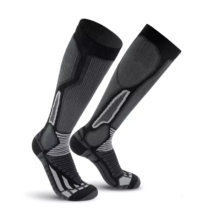 Worik 1330 Sport Pro compression socks, Grey/Black, large image number 0