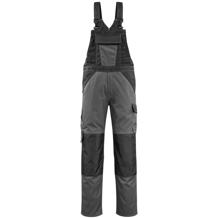 Mascot Light Leeton bib and braces, Dark Anthracite/Black, large image number 0