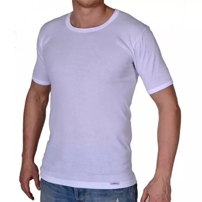 by Mikkelsen short-sleeved underwear shirt, White, large image number 1