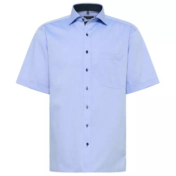 Eterna Fein Oxford Comfort Fit kortärmad skjorta, Blue, large image number 0