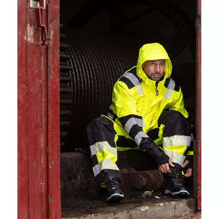 ELKA Visible Xtreme arbetsjacka, Varsel Gul/Svart, large image number 5