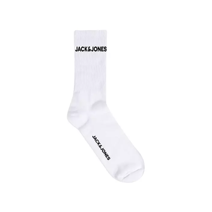 Jack & Jones JACBASIC 5-pack logo tennisstrømper, Hvit, Hvit, large image number 1