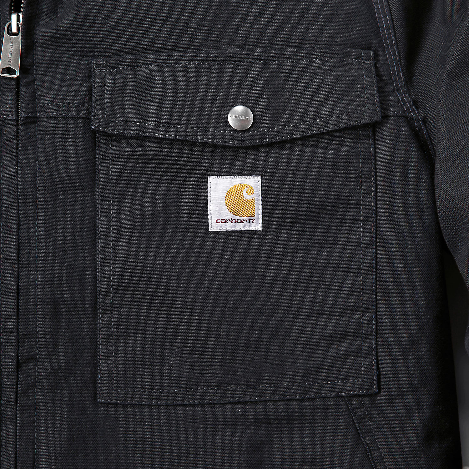 Carhartt Montana Duck jakke med for, Black, large image number 3