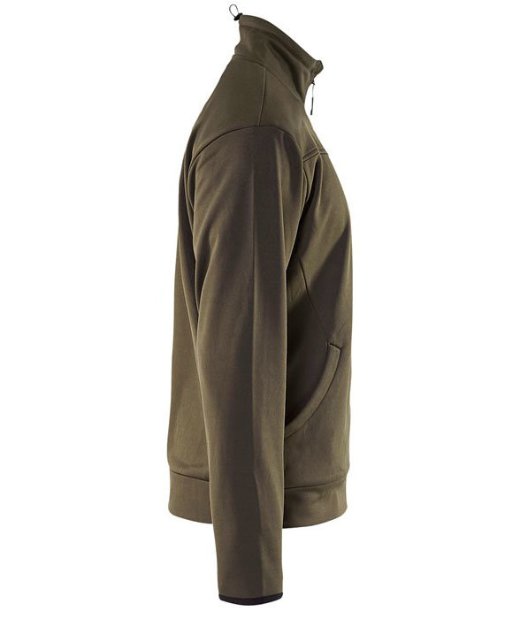 Bl&aring;kl&auml;der Unite sweat cardigan, Olive Green/Black, Olive Green/Black, large image number 2