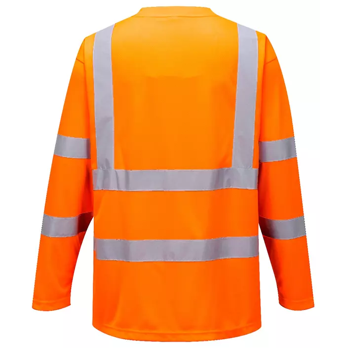 Portwest langermet T-skjorte, Hi-vis Orange, large image number 1