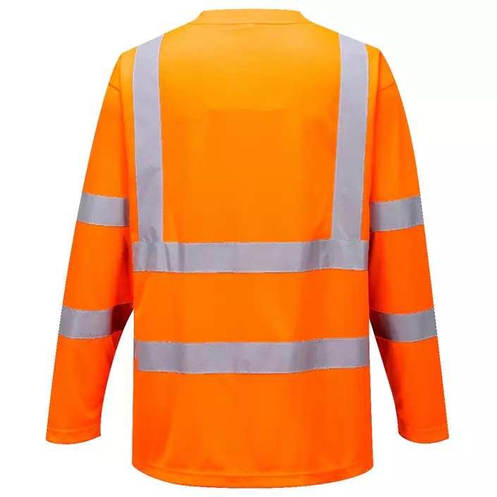Portwest langermet T-skjorte, Hi-vis Orange, large image number 1