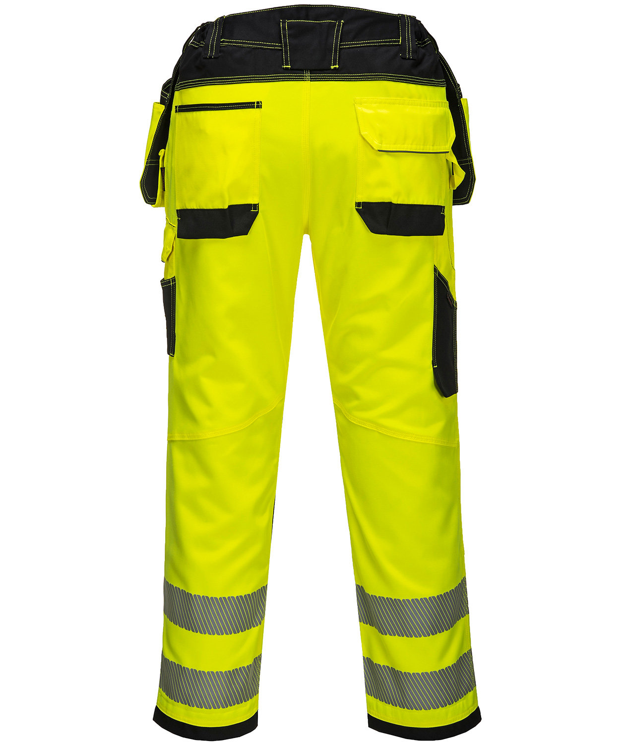 Portwest Vision craftsmen's trousers T501, Hi-vis Yellow/Black, large image number 1